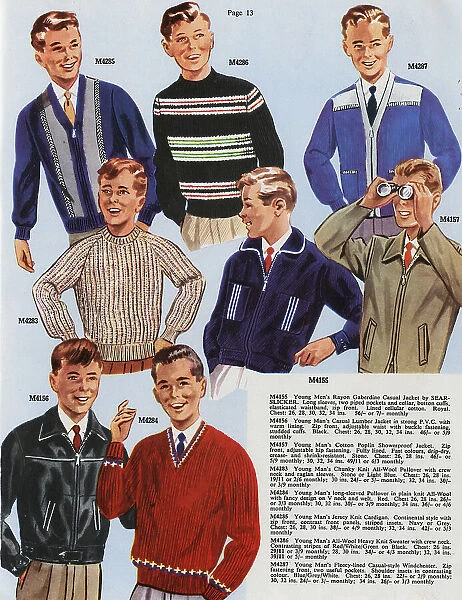 J. G. Graves Christmas mail order catalogue: Christmas boys coats, 1961