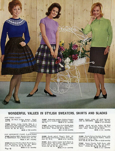 J. G. Graves Christmas mail order catalogue: Christmas womens clothes, 1961