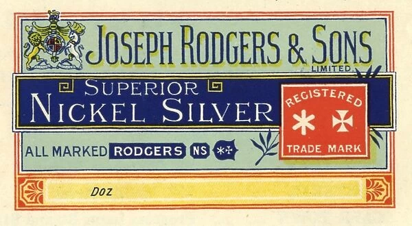 Joseph Rodgers and Sons Ltd, Cutlery Manufacturer, 6 Norfolk Street - extract from catalogue