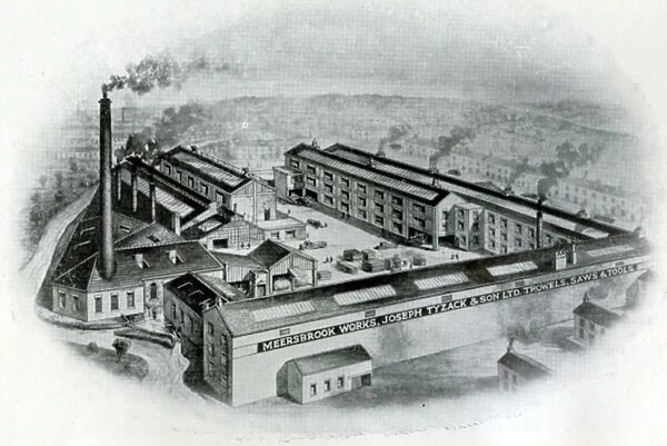 Joseph Tyzack and Son Ltd. Manufacturers of Trowels, Saws and Tools, Meersbrook Works, Valley Road - south aspect, 1945