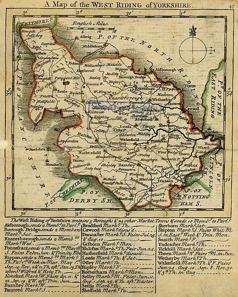 A Map of the West Riding of Yorkshire