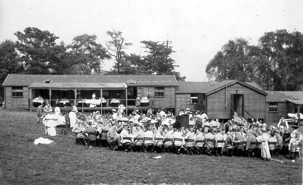 Mrs. Boulbys Garden Party, 3rd Northern General Base Hospital, Broomhall, World War I