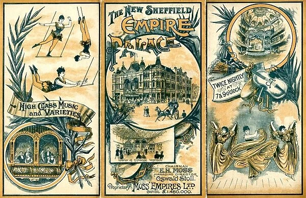 The New Sheffield Empire Palace, Charles Street, programme, 1906