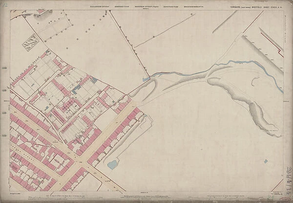 Ordnance Survey Map, Carwood Road  /  Petre Street area of Sheffield, 1889 (Yorkshire sheet number 294. 4. 14)