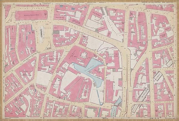 Ordnance Survey Map, Fitzalan Square area, 1889 (sheet no. Yorkshire No. 294.8.17)
