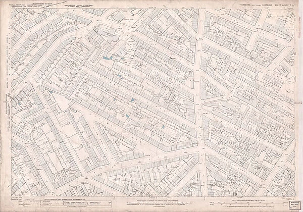 Ordnance Survey Map, Sheffield, Bramwell Street  /  Netherthorpe area, 1889 (Yorkshire sheet 294. 7. 14)