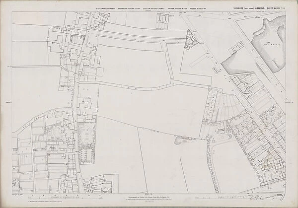 Ordnance Survey Map, Sheffield, Crookes area, 1889 (Yorkshire sheet 294. 7. 11)