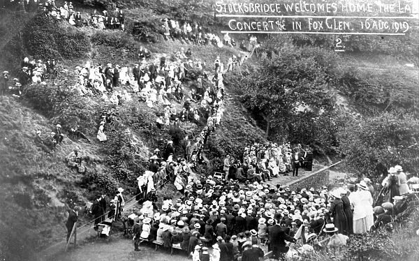 Peace celebrations in Stocksbridge, Sheffield, Yorkshire, 1919