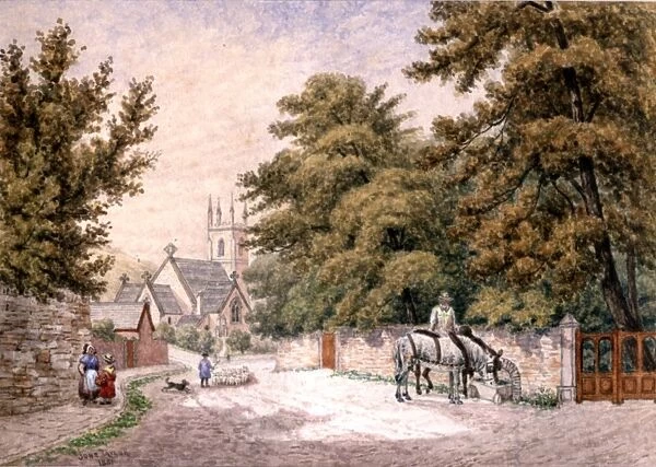 Pitsmoor Road, Sheffield, looking towards Christ Church, 1881
