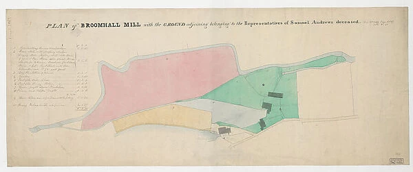 Plan of Broomhall Mill, Sheffield, [1828]