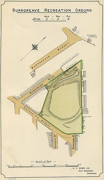Plan of Burngreave Recreation Ground, 1897