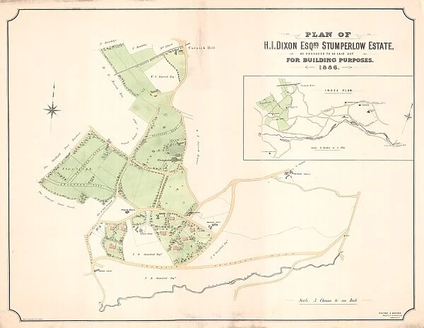 Plan of H I Dixon esquires Stumperlow Estate as proposed to be laid out for building purposes, 1886