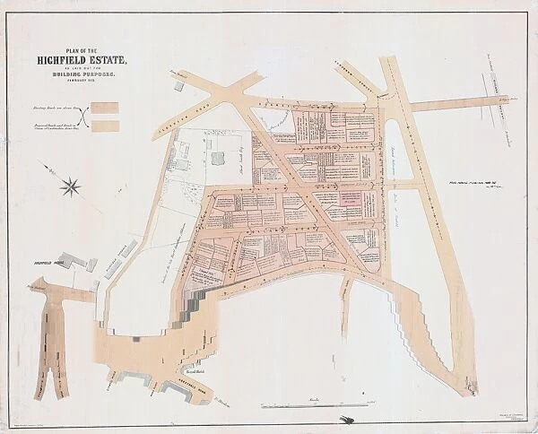 Plan of the Highfield Estate as laid out for Building Purposes, 1873
