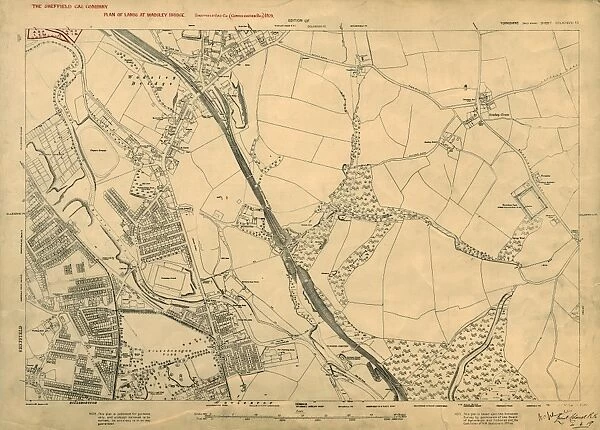 Plan of Lands at Wadsley Bridge by the Sheffield Gas Company, 1929