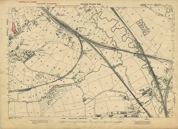 Plan of Lands at Woodhouse by the Sheffield Gas Company, 1929