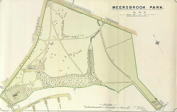 Plan of Meersbrook Park, 1897