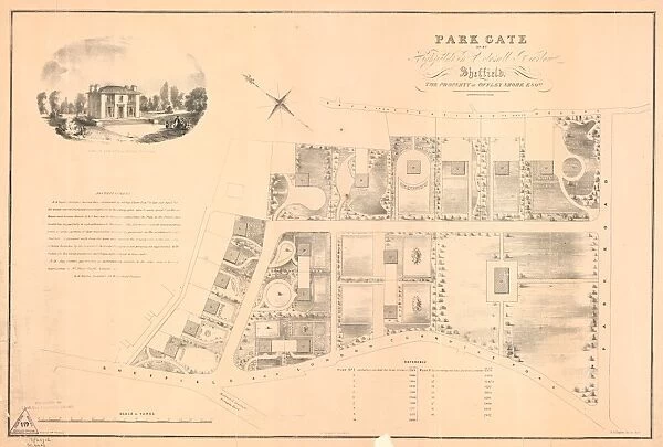 Plan of Park Gate, near Highfield in Ecclesall Bierlow (laid out in building plots) the property of Offley Shore