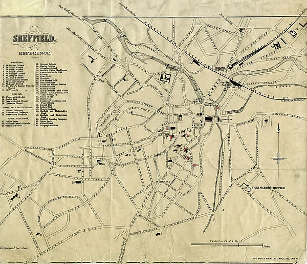 Plan of Sheffield by Pawson and Brailsford
