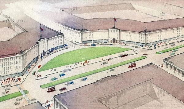 Proposed redevelopment of Sheffield, c. 1920