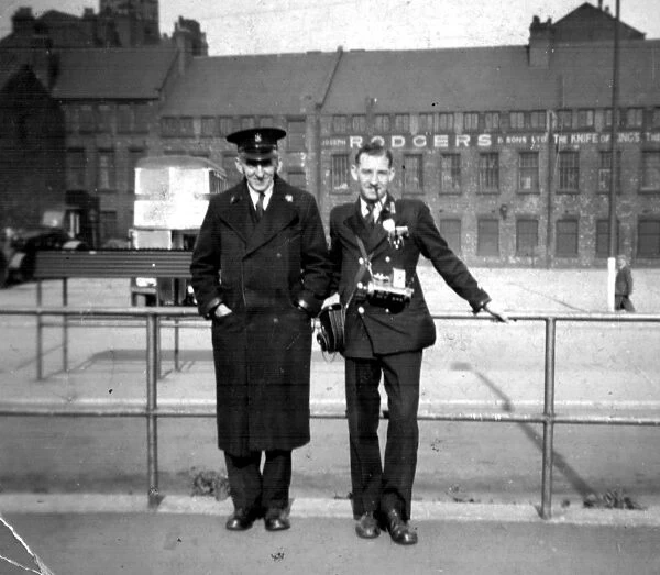 Sheffield bus conductors, 1957