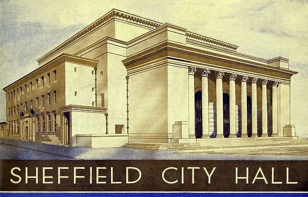 Sheffield City Hall, Barkers Pool, Sheffield, Yorkshire, 1935