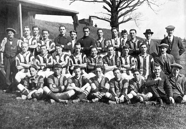 Sheffield Wednesday Football Club on their training field, 1910