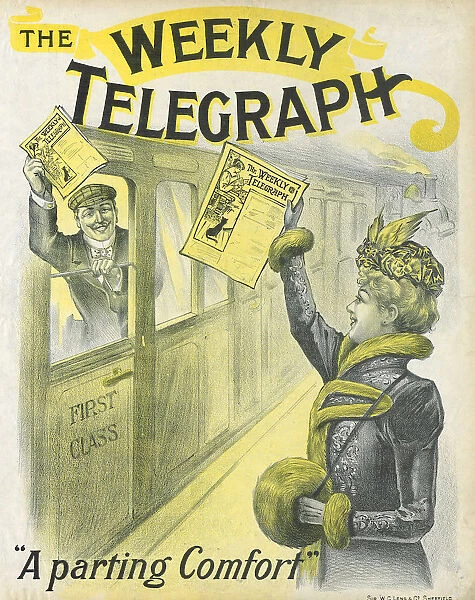 Sheffield Weekly Telegraph poster: a parting comfort, 1901
