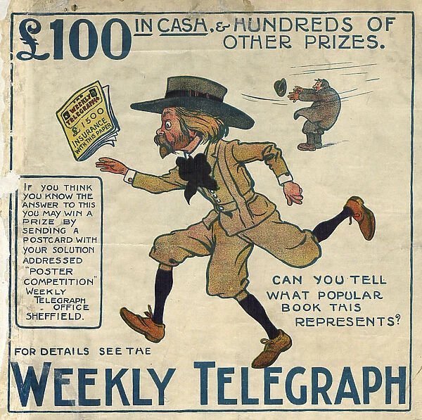 Sheffield Weekly Telegraph poster: competition, c. 1900