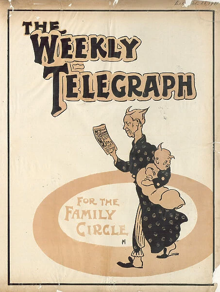 Sheffield Weekly Telegraph poster: for the family circle, 1901