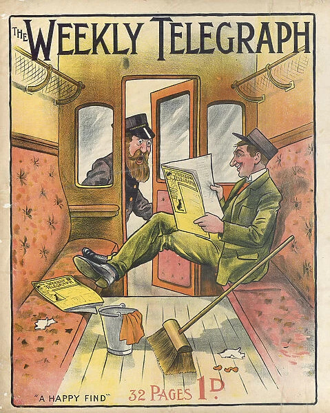 Sheffield Weekly Telegraph poster: a happy find, 1901