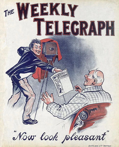Sheffield Weekly Telegraph poster: now look pleasant, 1901