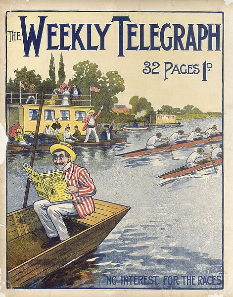 Sheffield Weekly Telegraph poster: no interest for the races, 1901