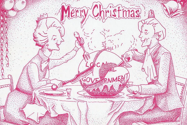 South Yorkshire County Council Christmas card, c. 1986