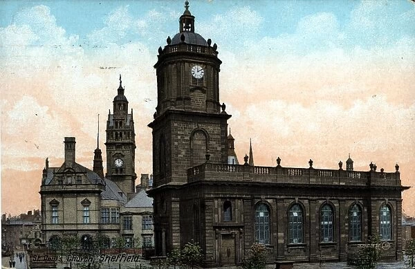 St. Pauls Church and Town Hall, Pinstone Street, Sheffield