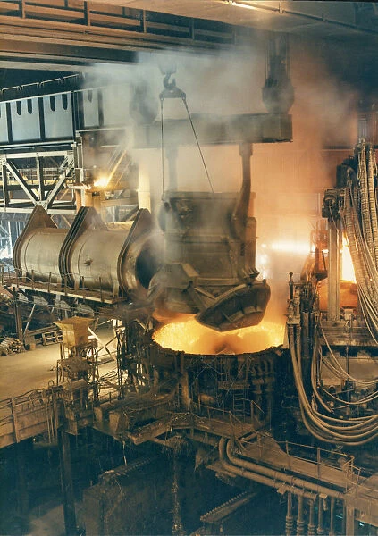 Steel making plant in the Don Valley, Sheffield, Yorkshire