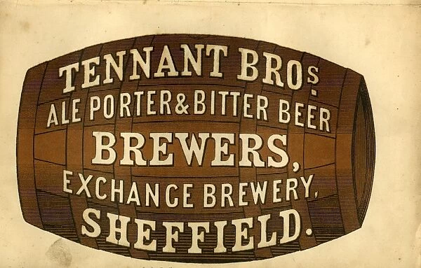 Tennant Brothers Ltd. Brewers, Exchange Brewery, Bridge Street, advertisement, 1868