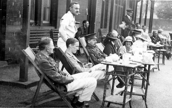 The Tennis Tournament, Officers v. Sergeants, 3rd Northern General Base Hospital, Broomhall, World War I