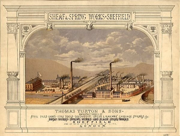 Thomas Turton and Sons, Sheaf Works, Cadman Street and Maltravers Street, Sheffield, Yorkshire, 1858