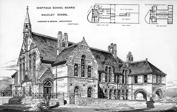 Walkley School, Greaves Street, Architects Design, 1874