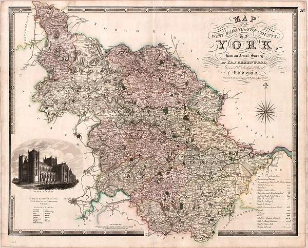 West Riding of Yorkshire, 1817, corrected to 1834