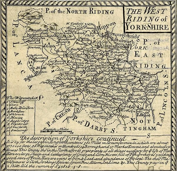 The West Riding of Yorkshire, 18th cent