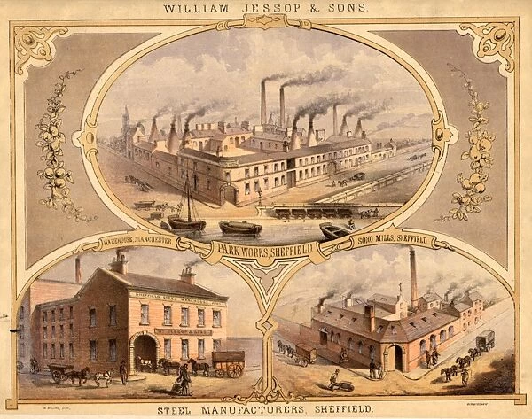 William Jessop and Sons, Park Works, Soho Rolling Mills, Shude Lane and Pond Street, Sheffield, Yorkshire, 1879