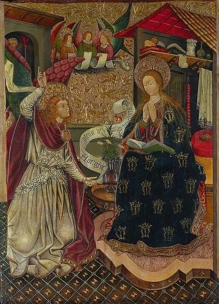 The Annunciation, c. 1457. Creator: Jaume Ferrer (Spanish, 1460  /  70)