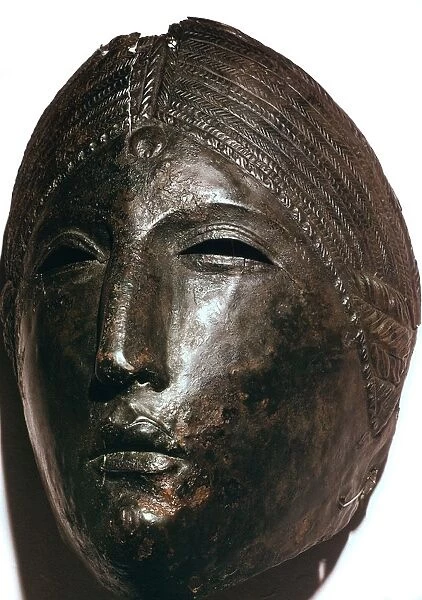 Bronze mask of the Roman goddess Juno Lucina