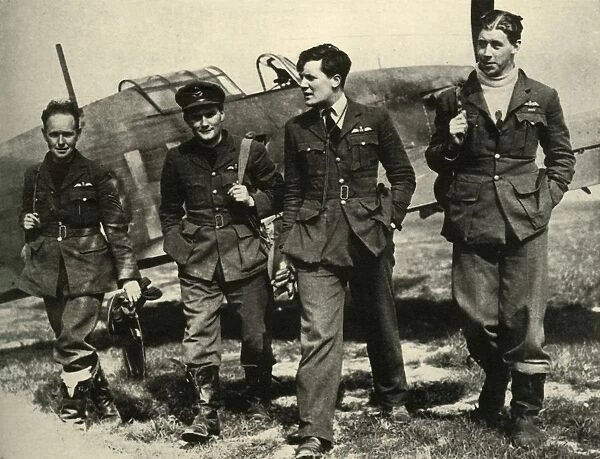 Members of 73 Squadron, 1939-1940, (1941). Creator: Unknown