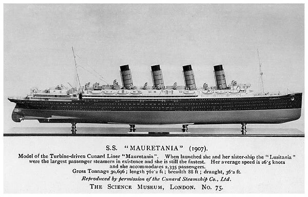 The RMS Mauretania, 20th century
