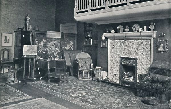 View in the Studio of Sir E. A. Waterlow, R. A. late 19th-early 20th century. Creator: Unknown