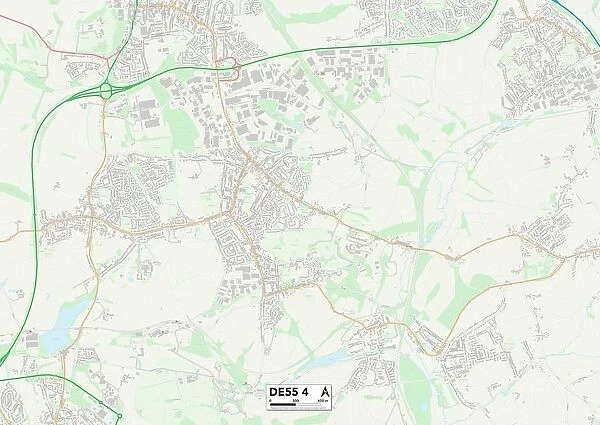 Amber Valley DE55 4 Map