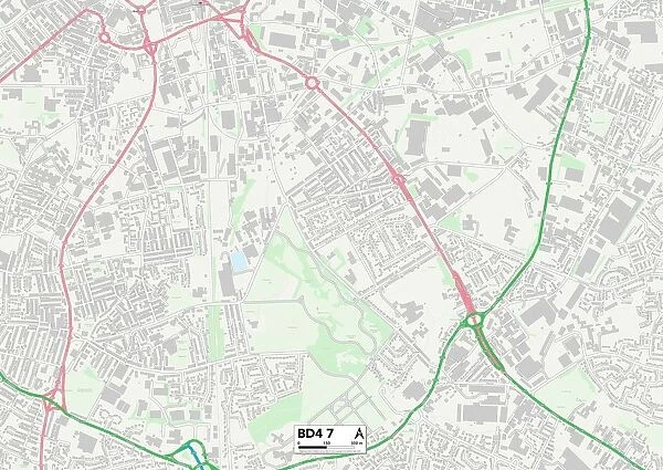 Bradford BD4 7 Map