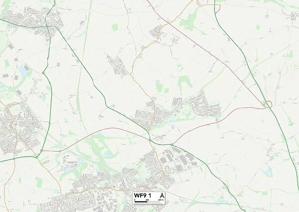 Wakefield WF9 1 Map